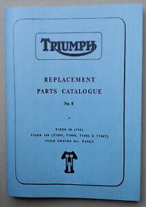 TRIUMPH TR7T TIGER T140E BONNEVILLE TR65 PARTS BOOK MANUAL 1982 TP54 99-7507