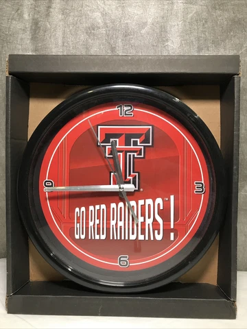 The Memory Company Texas Tech Go Red Raiders! Wall Clock Cover