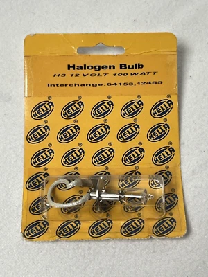 Vintage NOS Hella Halogen Bulb H3 12 Volt 100 Watt Interchange 64153, 12455 - Image 1 of 3