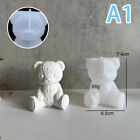 3D Bear Silicone Candle Mold Candle Making Supplies Handmade Soap Plaster Mol Nn
