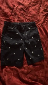 J crew Navy Blue with white anchor pattern shorts Size 8 - Picture 1 of 20