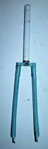 Vintage Rigid Fork 700c 11/8" Threaded 285mm Blue Lugged Steel Fast USA Shipper - Picture 1 of 16
