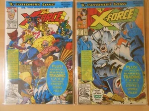 (2) X-cutioner's Song X-Force Comics #16 #17 (Marvel, 1992) Sealed Polybags NEW! - Picture 1 of 3
