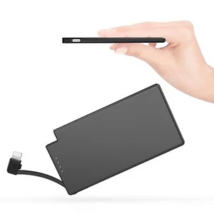 TNTOR Batterie Externe 5000mAh Ultra Fine de 6 mm avec Câble pour iphone Comp... - Photo 1/6