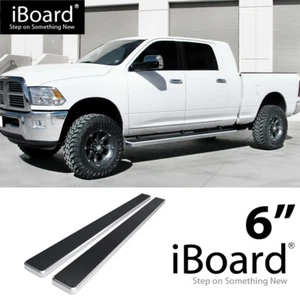 APS Running Board Side Step 6in Silver Fit Dodge Ram 2500 3500 Mega Cab 10-24 - Picture 1 of 6