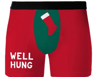 A Frankly Funny Xmas Boxer Shorts (Well Hung) - M - Picture 1 of 1