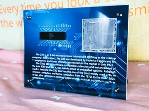 Vintage Rare Zilog Z80 CPU Exhibition frame,Not include CPU - Picture 1 of 6