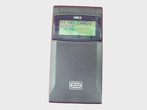 OKI MONDEX MONEY CARD READER MADE IN JAPAN POCKET SIZE RETRO EXTREMELY RARE! - Picture 1 of 5