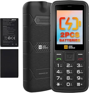 AGM M9 Rugged Feature Cell Phone, 4G Basic Mobile Phone, Waterproo T Mobile only - Picture 1 of 8