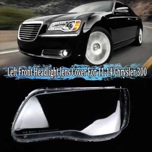 Left Front Bumper Headlight Lens Cover Lampshade For Chrysler 300 2011-2014 - Picture 1 of 9