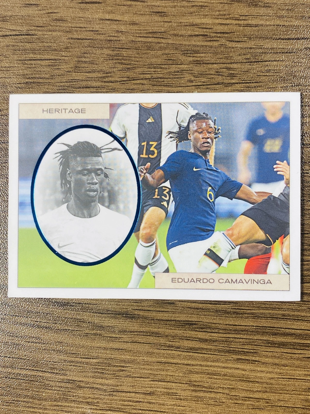 2023 Futera Unique Heritage Error Card Camavinga Zeno Debast 14/19 #94