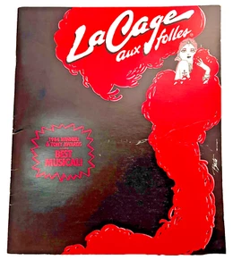 LaCage aux folles Souvenir Program 1984-1986 w/ Peter Marshall and Keene Curtis - Picture 1 of 3