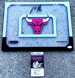 MATAS BUZELIS SIGNIERT Rückwand JSA COA Chicago Bulls - Bild 1 von 2