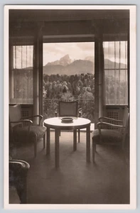 RPPC Hotel Berchtesgadener Hof Berchtesgaden Room View Towards Wahmann - Picture 1 of 2