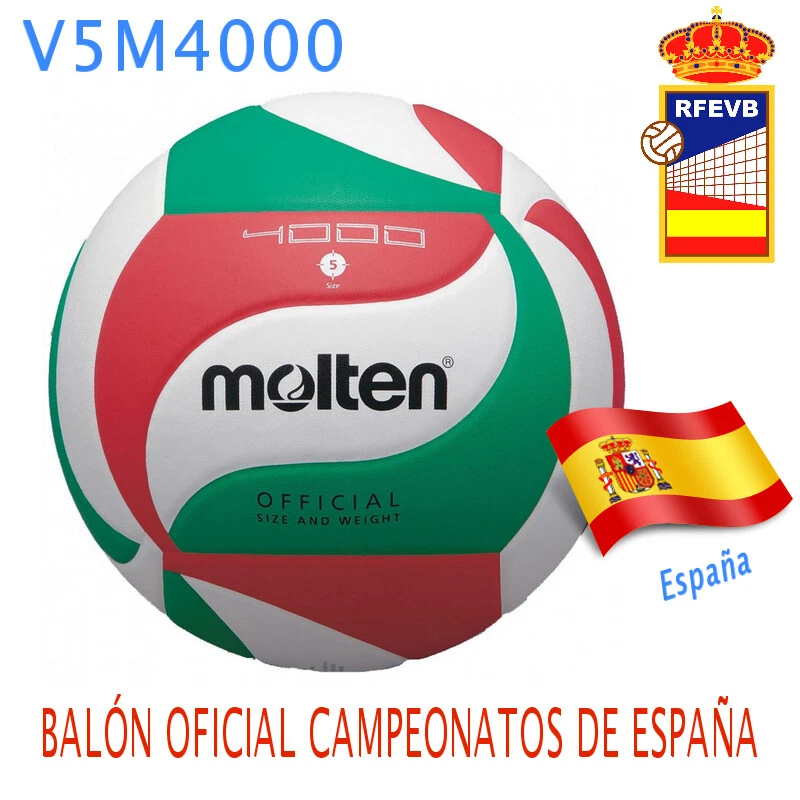 BALÓN VOLEIBOL MOLTEN V5-M4000. OFICIAL CAMPEONATOS DE ESPAÑA.