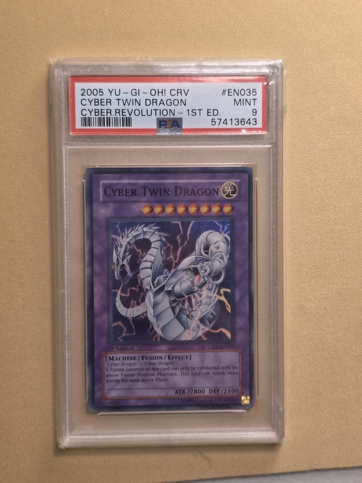 Yu-Gi-Oh! - Cyber Twin Dragon 2005 CRV-EN035 1st Edition PSA 9 - Image 1 of 1
