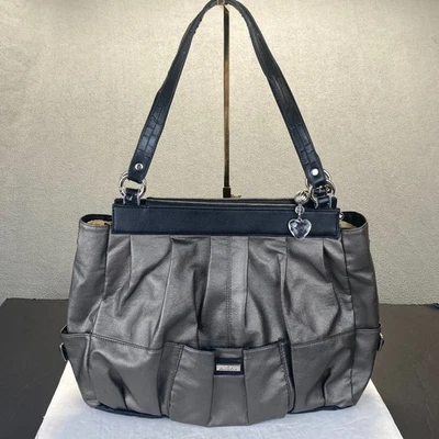 Bolsa base Miche Prima grande e concha prata com alças - Imagem 1 de 4