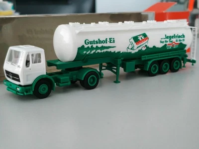 Albedo LKW MB SK SATTELZUG "GUTSHOF EI"  Werbemodell in OVP/unbespielt 1984 - Bild 1 von 4