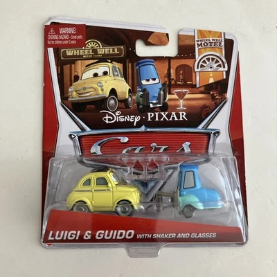 Disney Pixar Cars Luigi & Guido With Shaker And Glasses - Image 1 of 4