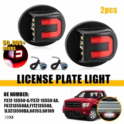2 PIEZAS LED Luz de matrícula para 90-96 Ford Bronco 84-88 Bronco II?F37Z-13550 AA Foto 1 de 4