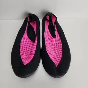 Zapatos de agua Beach Sand sin marca rosa y negro con fondo duro para mujer talla M 7-8 - Imagen 1 de 8