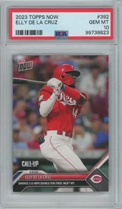 Elly de la Cruz 2023 Topps Now MLB "Call-Up" #392 - 1st MLB Hit - PSA 10 -823 - Bild 1 von 2