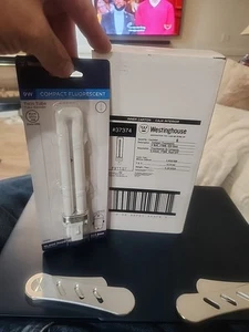 6 Westinghouse 37374 F9TT/27/CD 9 Watt Compact Fluorescent Lamp 2700k Base G23 - Picture 1 of 4