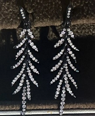 House of Virtruve Drop Earrings 1 ct tw Diamonds Sterling Silver - Image 1 of 2