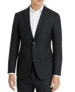 John Varvatos Star Bleecker Tonal Cuadros Slim Traje Chaqueta Abrigo Deportivo 40S Nuevo $500 - Imagen 1 de 9