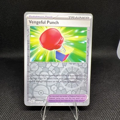 Vengeful Punch 197/197 Sv03: Obsidian Flames Reverse Holo NM - Image 1 of 2