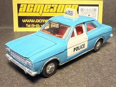 1969-72 Dinky Toys - 270 Mk1 FORD ESCORT POLICE CAR - Blue - No Box - Repainted - Image 1 of 4