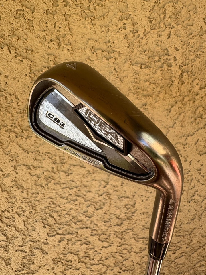 ADAMS IDEA BLACK CB3 FORGED 4 IRON +1" - KBS TOUR 90G REGULAR FLEX STEEL SHAFT - Image 1 of 4