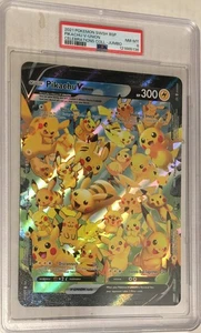 Pokemon SWSH 2021 Black Star Promo PSA 8 Pikachu V Union Tarjeta Jumbo - Imagen 1 de 2