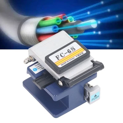 Fiber Optic Cleaver 12 Surfaces Blade Optical Fiber Cutter For Splicing And Cut☚ - Image 1 of 4