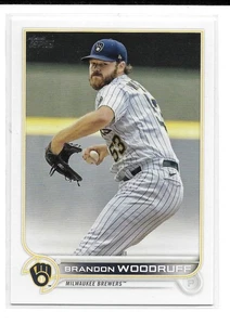 2022 Topps, #336, Brandon Woodruff, Brewers - Picture 1 of 2