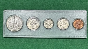 1944 US Coin Set - Whitman - Nice Coins - 90% Silver 50C, 25C, 10C Take a look! - Picture 1 of 8
