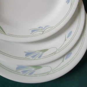 5- Corelle Blue Wreath Salad Plates, 7.25" Vintage Corning Set, Floral - Picture 1 of 6