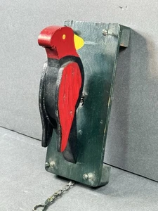 Vtg Wood Pecker Wall Decor - Picture 1 of 11