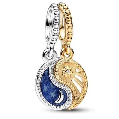 PANDORA Gioiello Charm Divisibile Sole E Luna 762678C01 - Immagine 1 di 4