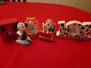 Vintage  Disneys McDonalds 101 Dalmatians Snow Globes 1996 and more
