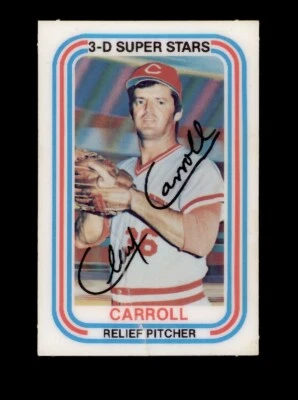 1976 KELLOGG'S 3-D SUPER STARS #6 CLAY CARROLL CHICAGO WHITE SOX - Image 1 of 2