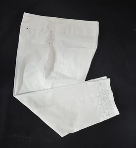 NWT 20 White Ruby Rd. Slimming Contour Wide Waistband Ankle Pants Pant 40200 NE - Picture 1 of 9