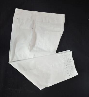 NWT 20 White Ruby Rd. Slimming Contour Wide Waistband Ankle Pants Pant 40200 NE - Image 1 of 4