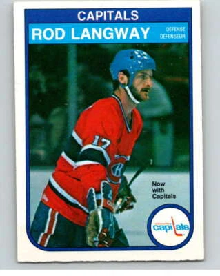 1982-83 O-Pee-Chee #368 Rod Langway  Washington Capitals V59693 - Image 1 of 2