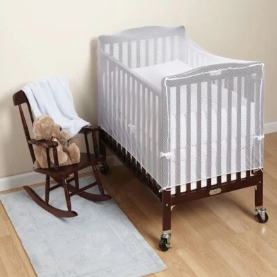 Diono Cot Cat Net White Strong Mesh Protect From Pets 135cm*67cm*67cm Baby Cot - Image 1 of 4