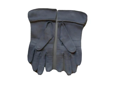 Guantes cortos vintage Gant Madeleine azul oscuro 6 1/2 hechos en Francia Foto 1 de 3