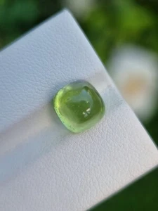 Peridot Gemstone Cabochon Natural Loose Untreated From Pakistan - Picture 1 of 4