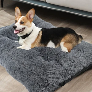 Pet Dog Cage Mat Pad Cat Crate Mattress Kennel Warm Cushion Carrier Bed Washable - Picture 1 of 17