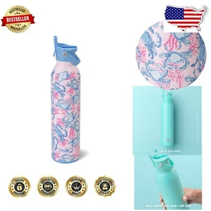 26oz Stainless Steel Insulated Water Bottle with Straw - Travel-Friendly Design - Picture 1 of 7