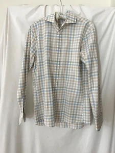 Haupt Mens Plaid Shirt S 37/38 14 1/2 (JE) - Picture 1 of 4